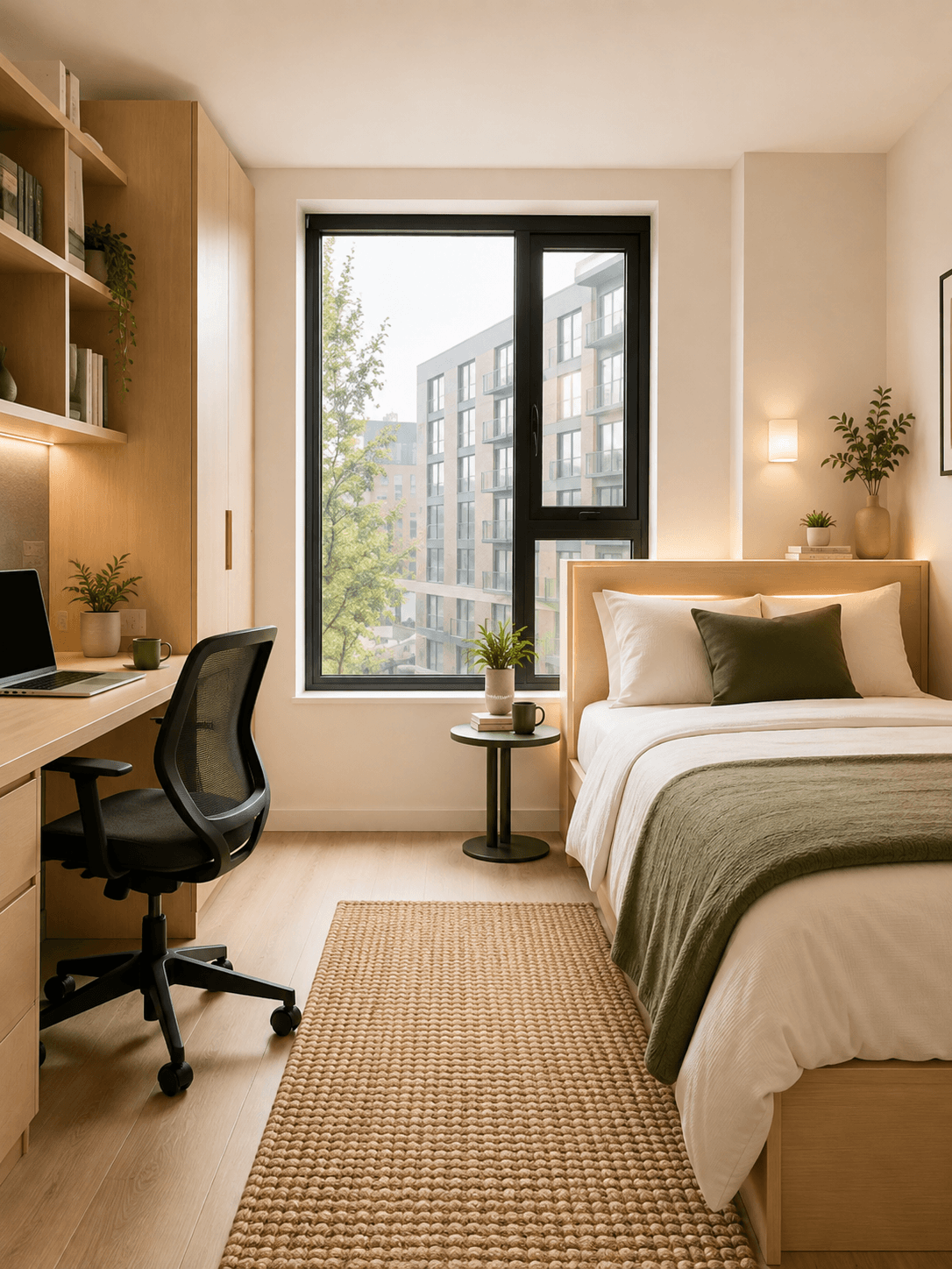 Furnished student bedroom