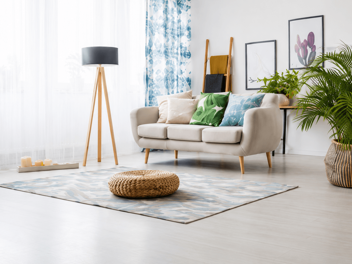 Furnished apartment living room