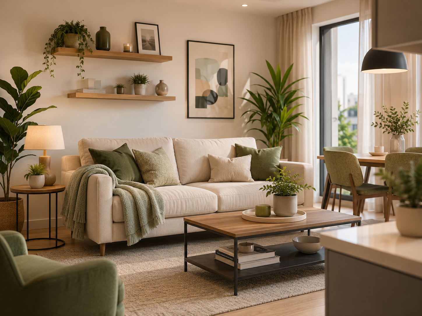 Professionally staged home interior