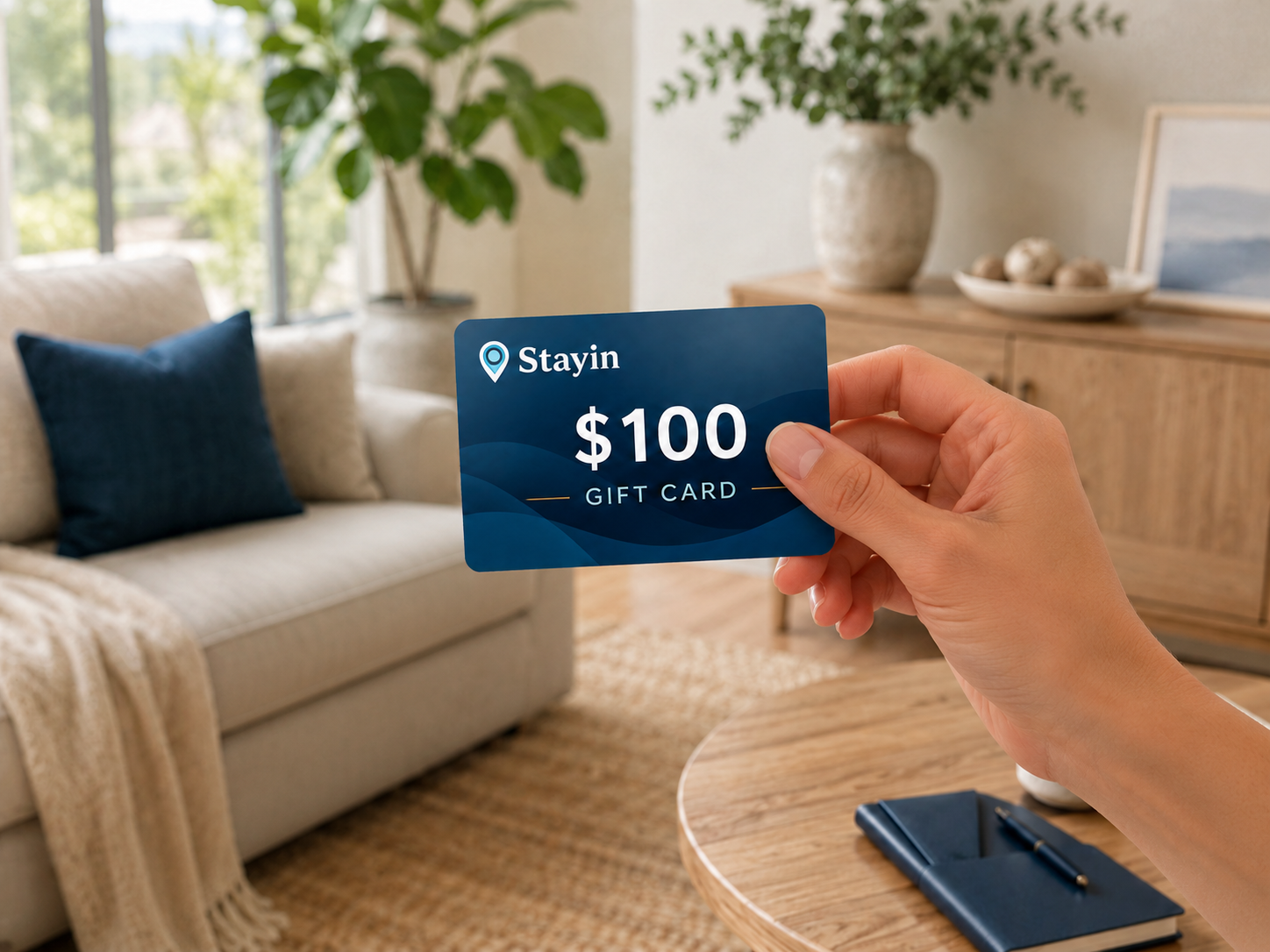 You receive your $100 gift card